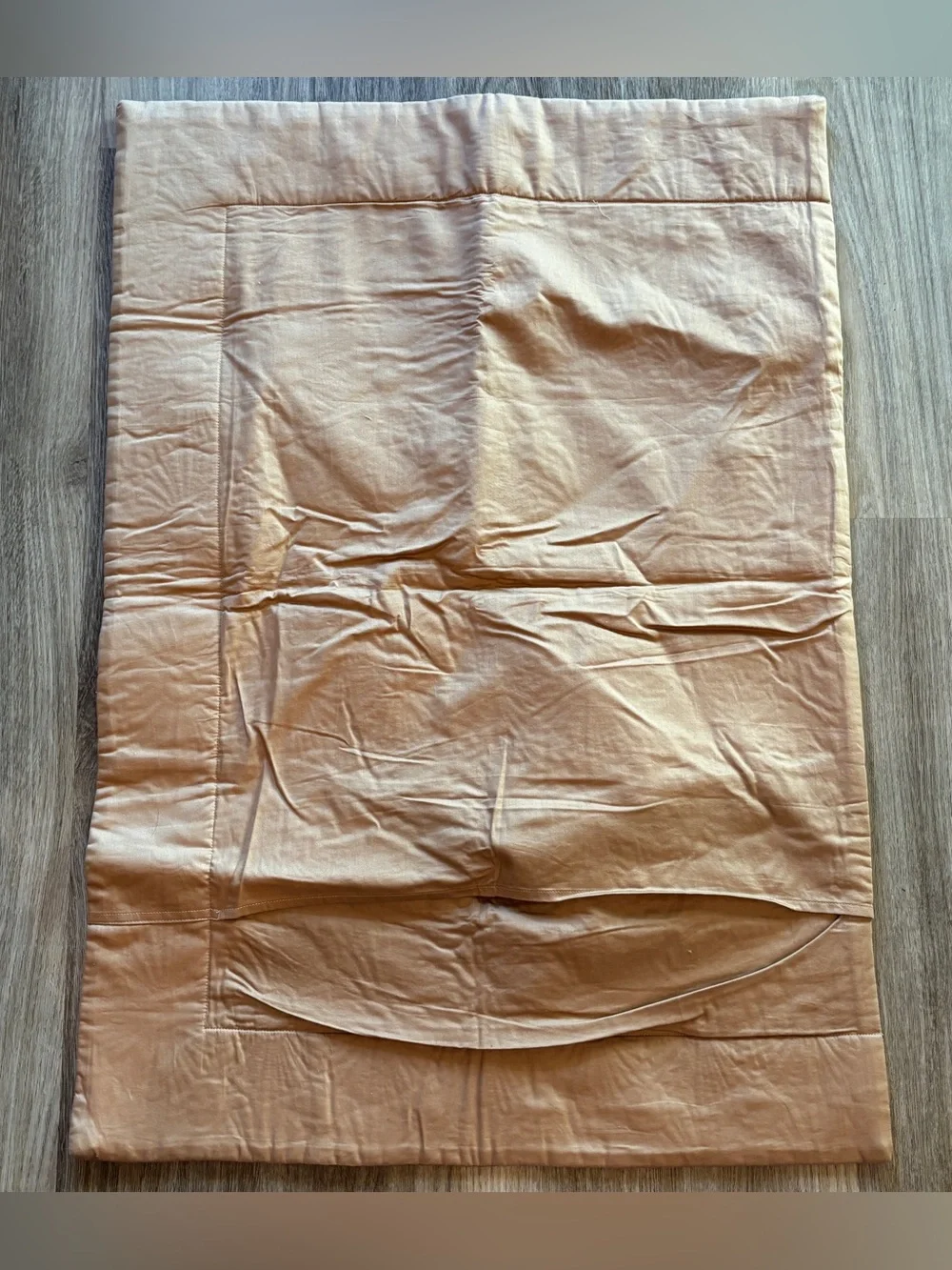 VTG Intricate Fan or Starburst Quilted Pillow Sham - Muted Tan/Bronze 24X34”